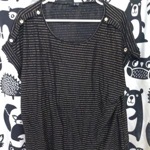 Black and gold glitter shirt